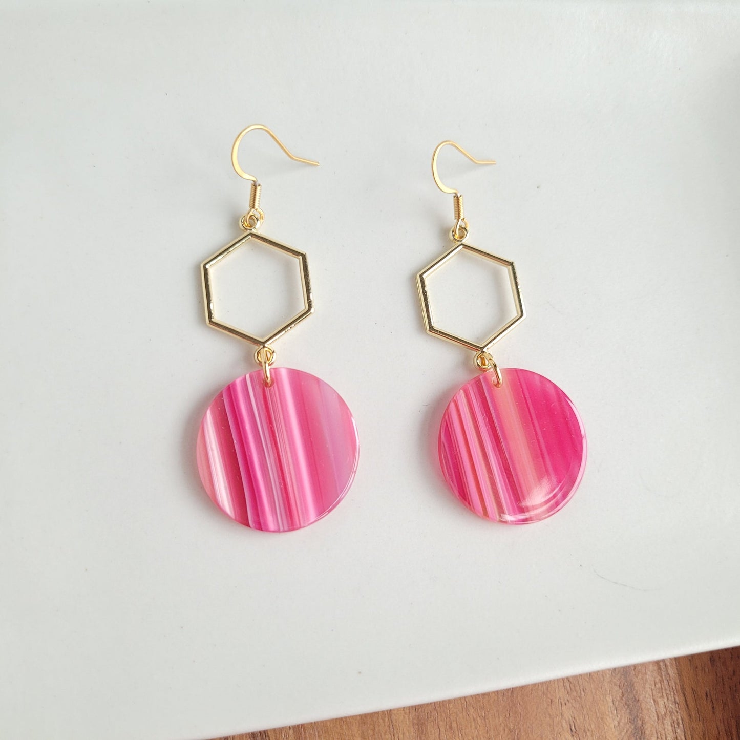 Layla Earrings - Rose Pink