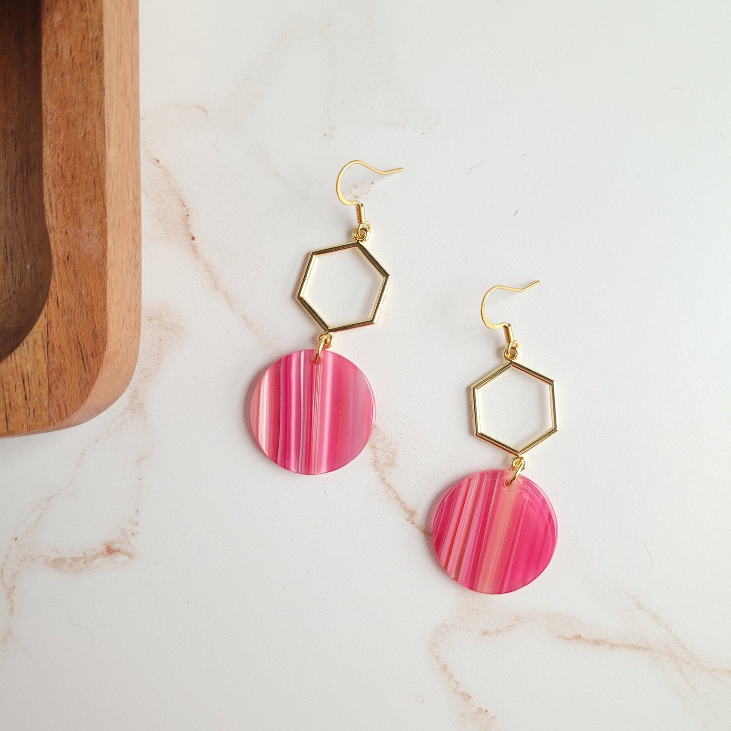 Layla Earrings - Rose Pink