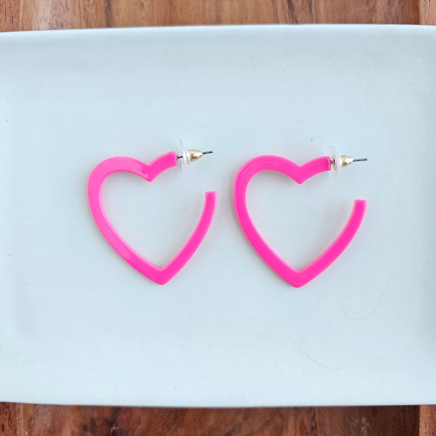 Heart Hoops - Earrings