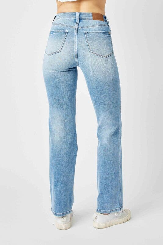 Judy Blue True to Size Tummy Control Straight Jeans