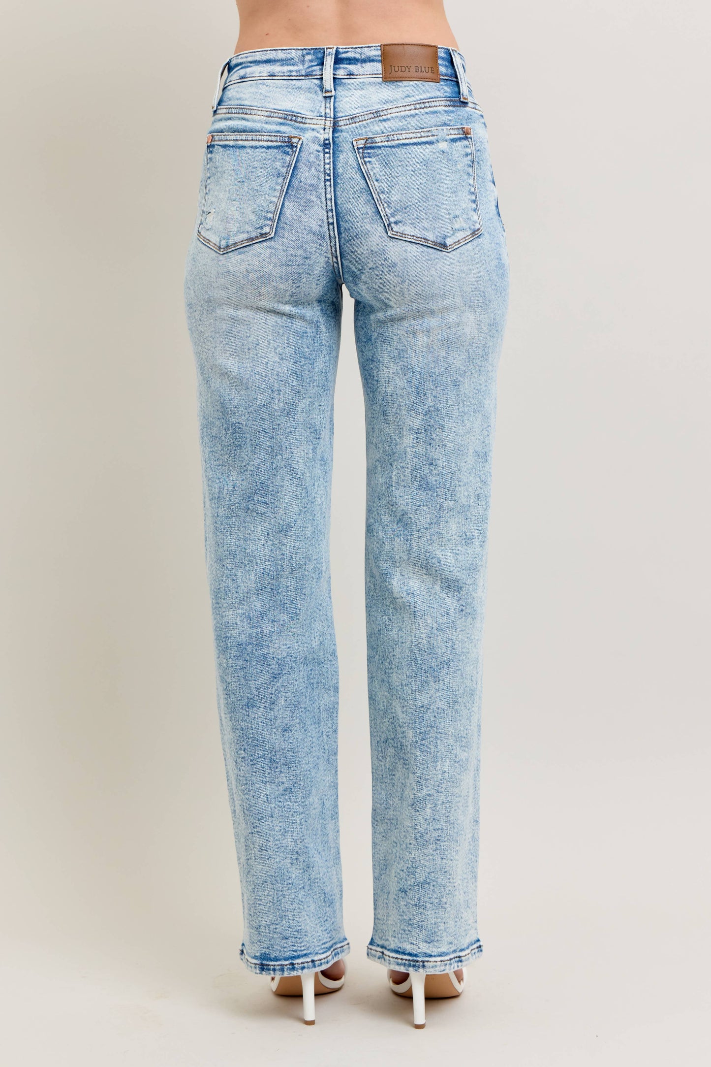 Judy Blue Mineral Wash Destroy 90's Straight Jeans