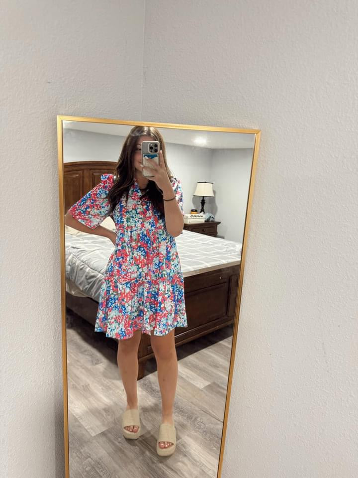 Multicolor Floral Dress