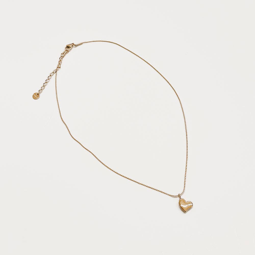 Irregular Mini Heart Twist Chain Necklace