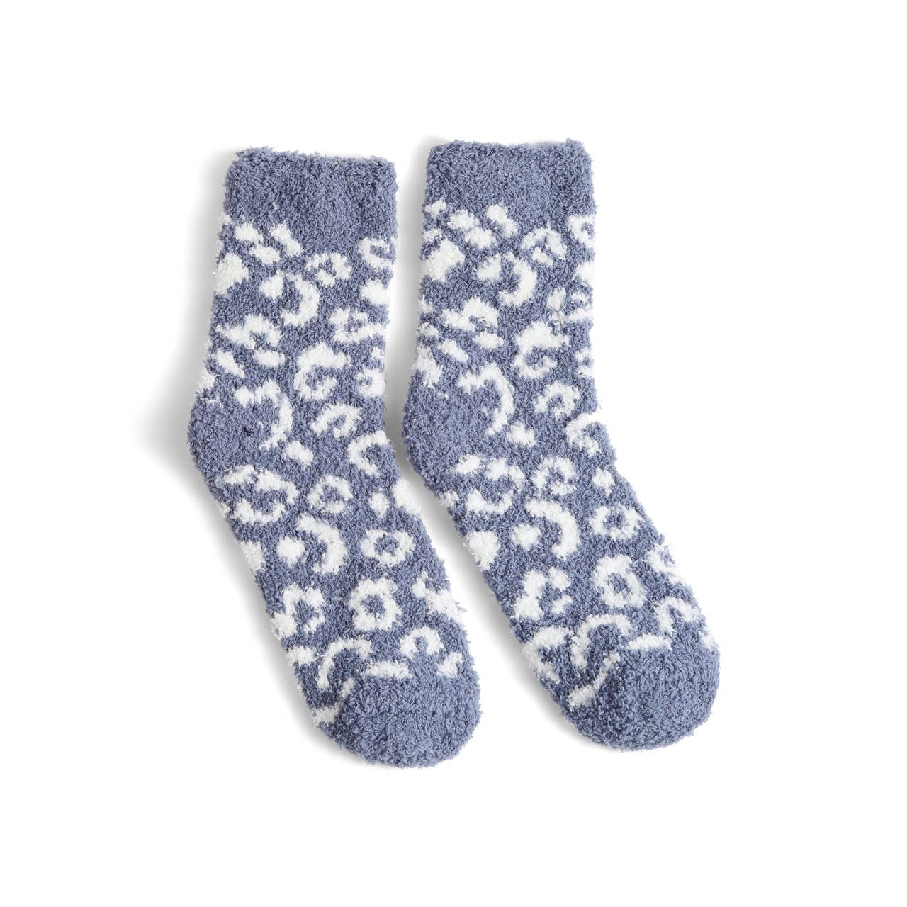 Ladies Fuzzy Socks- 3 pair Set- Grey