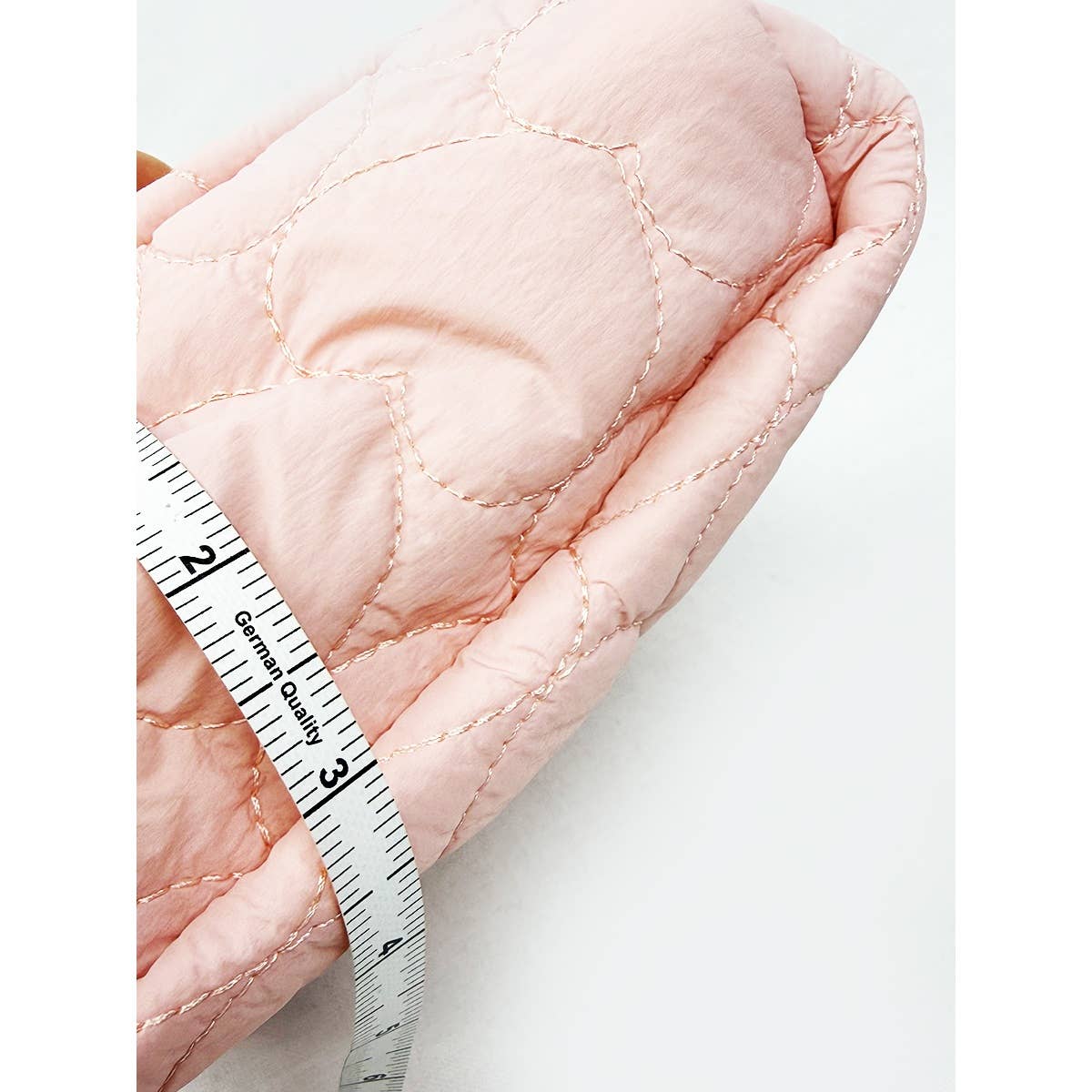 Large Heart Embossed Cosmetic Pouc