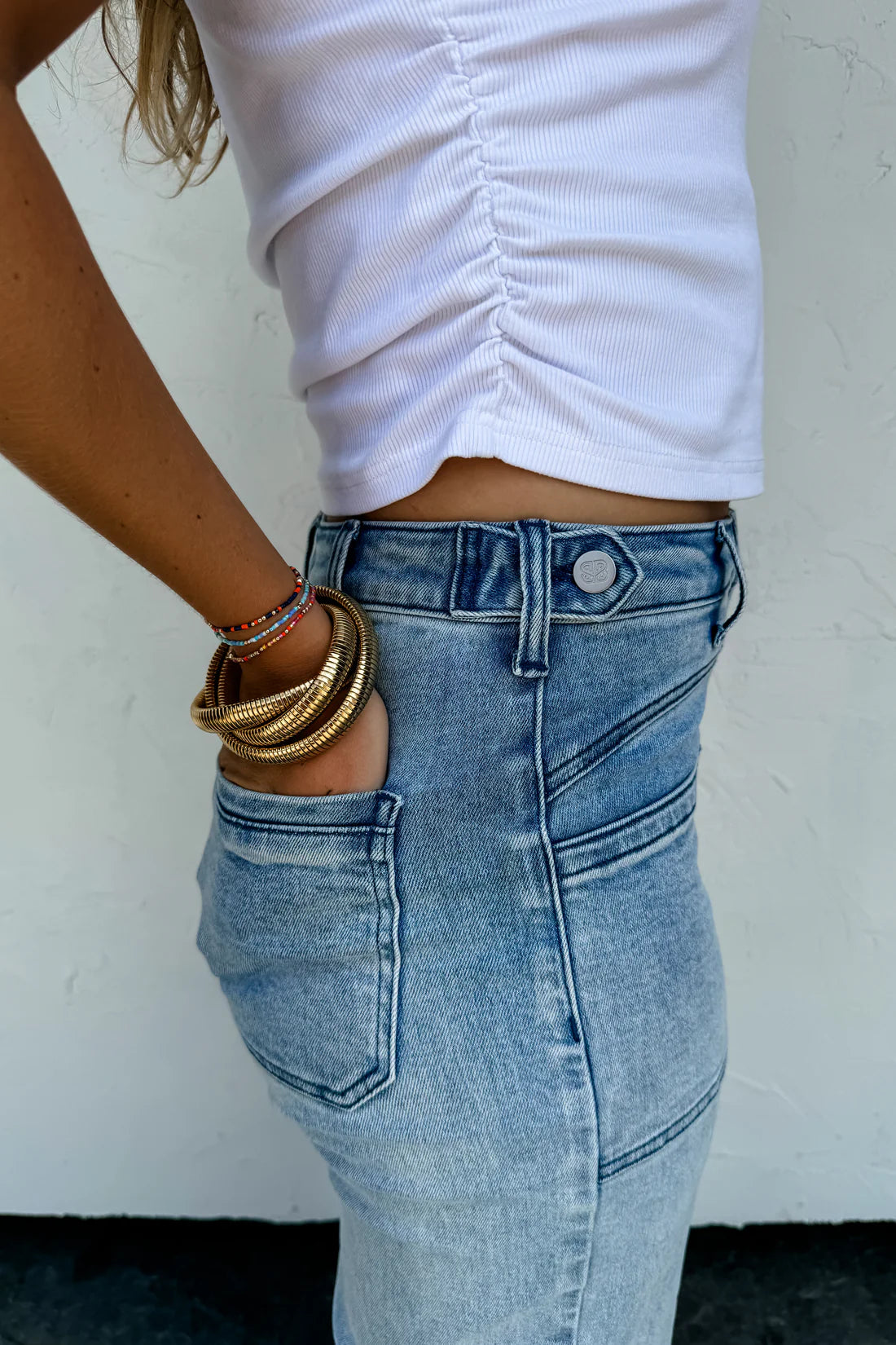 PREORDER- CLOVER FRONT POCKET JEANS