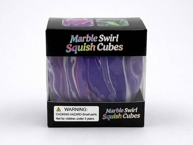 Marble Swirl Squish Cubes – Electric Orchid
