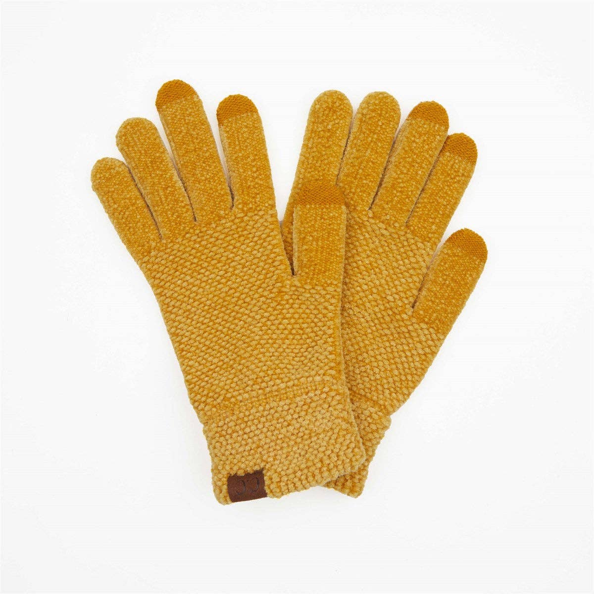 CC Chenille Touchscreen Glove- Mustard