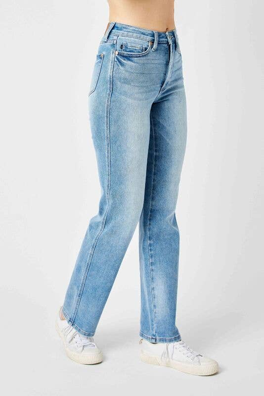 Judy Blue True to Size Tummy Control Straight Jeans
