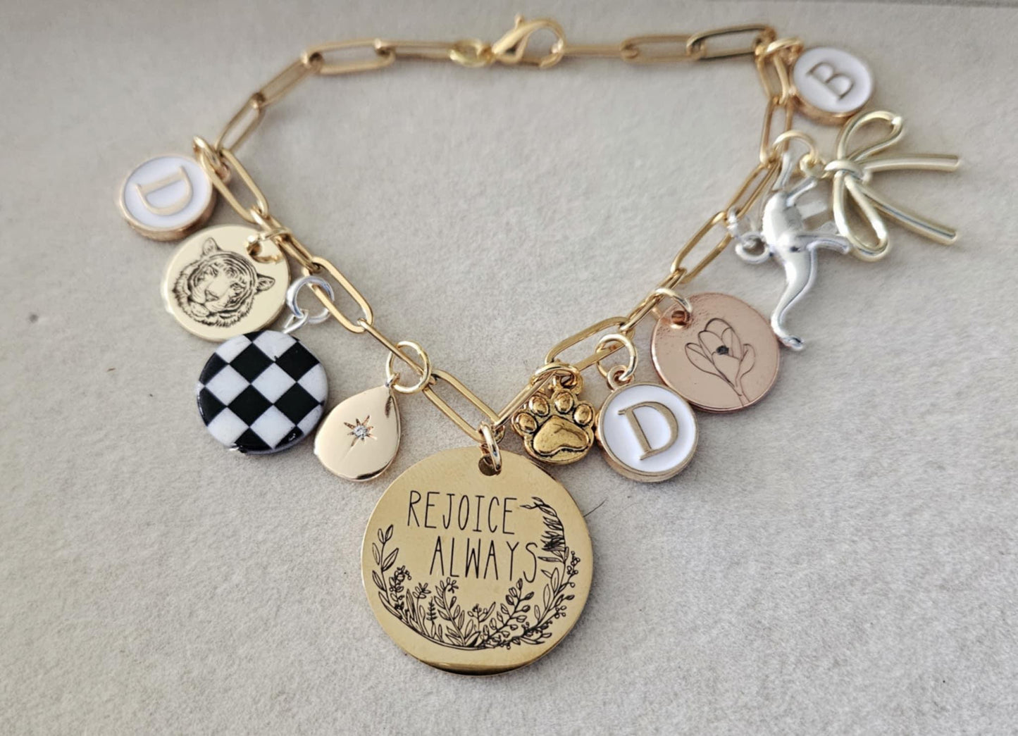 Charm Bar Charms - Gold