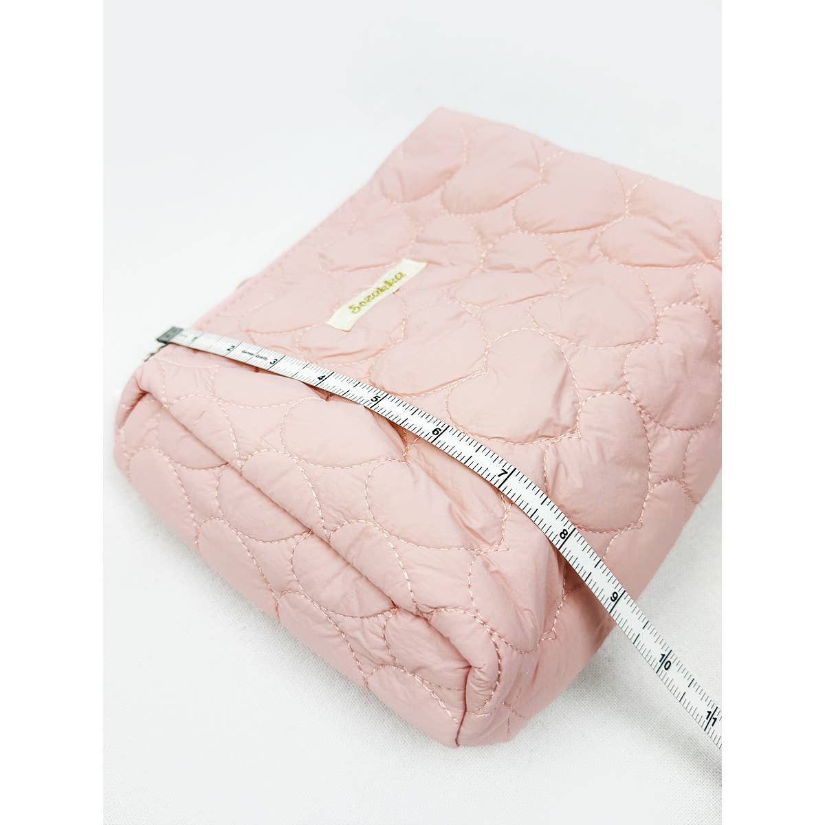 Large Heart Embossed Cosmetic Pouc