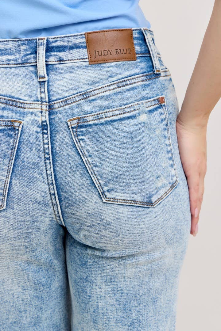 Judy Blue Mineral Wash Destroy 90's Straight Jeans