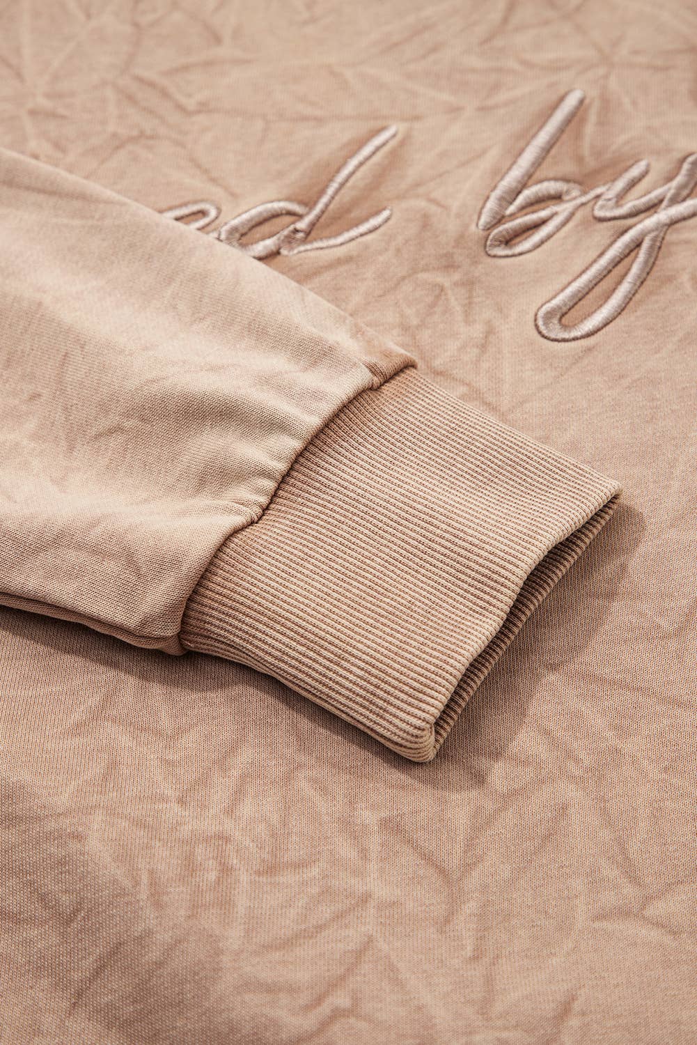 Saved by grace Embroidery Mineral Wash Sweatshirt