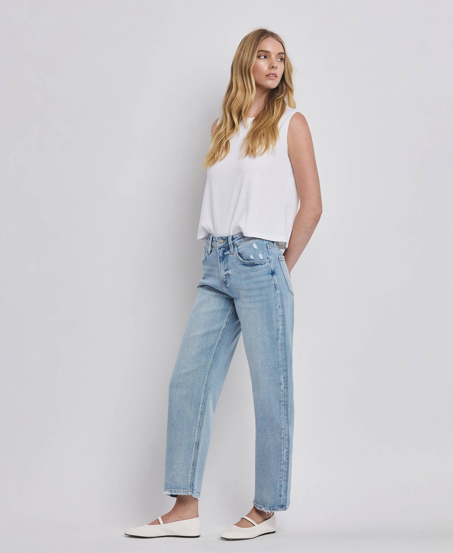 PRE-ORDER VERVET HIGH RISE BARREL LEG JEANS