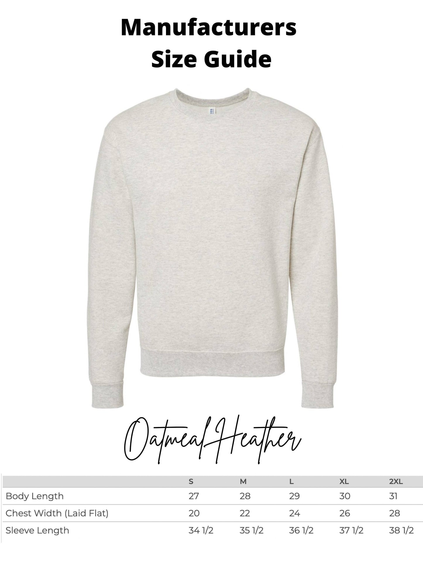 Make Heaven Crowded Embroidered Sweatshirt: Oatmeal Heather