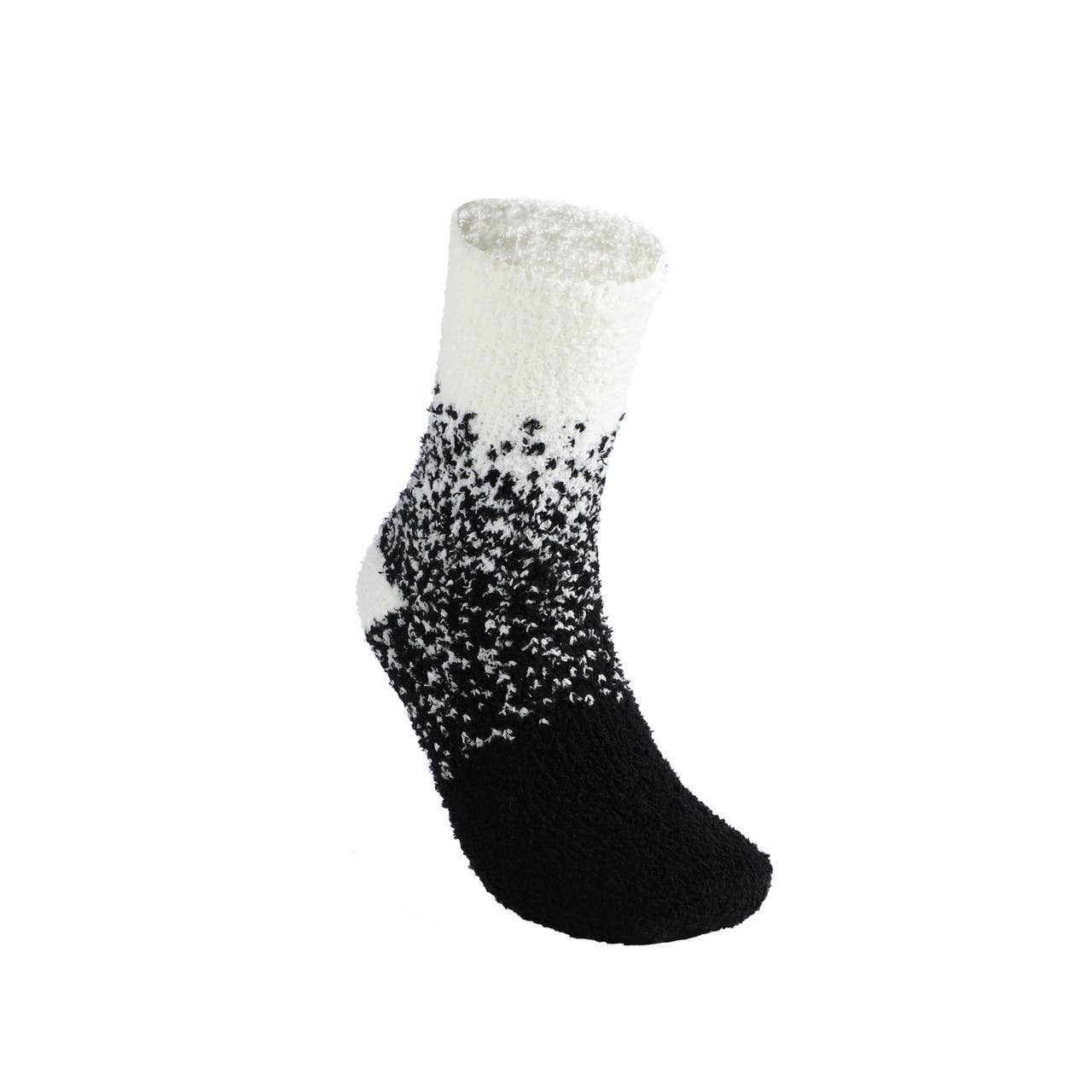 Ladies Fuzzy Socks- 3 Pair Set - Black