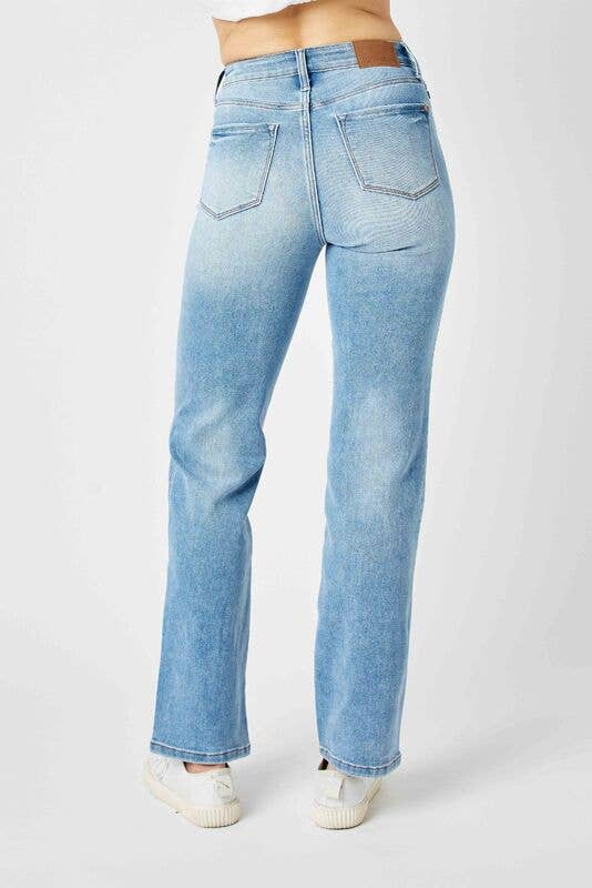 Judy Blue True to Size Tummy Control Straight Jeans