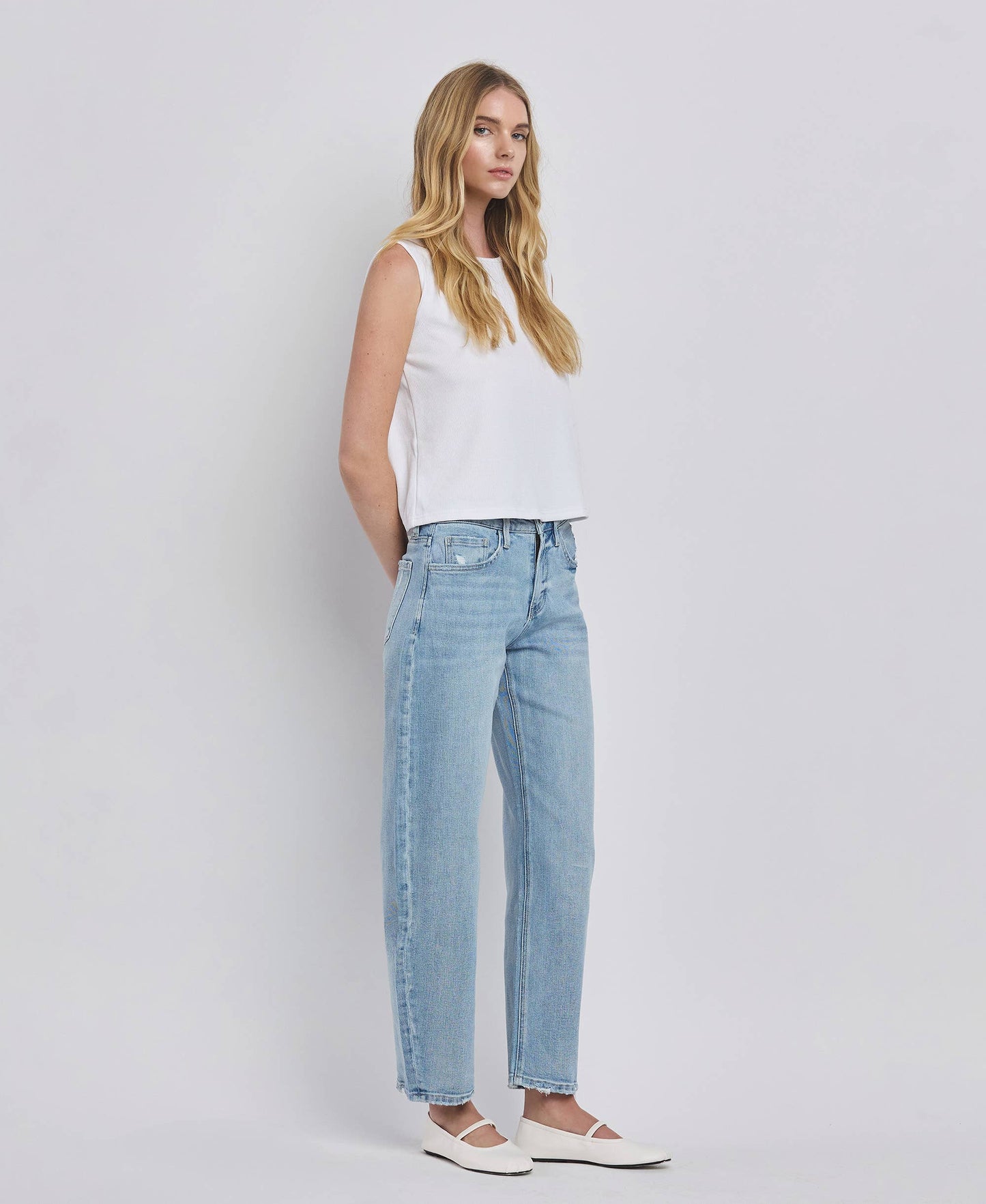PRE-ORDER VERVET HIGH RISE BARREL LEG JEANS