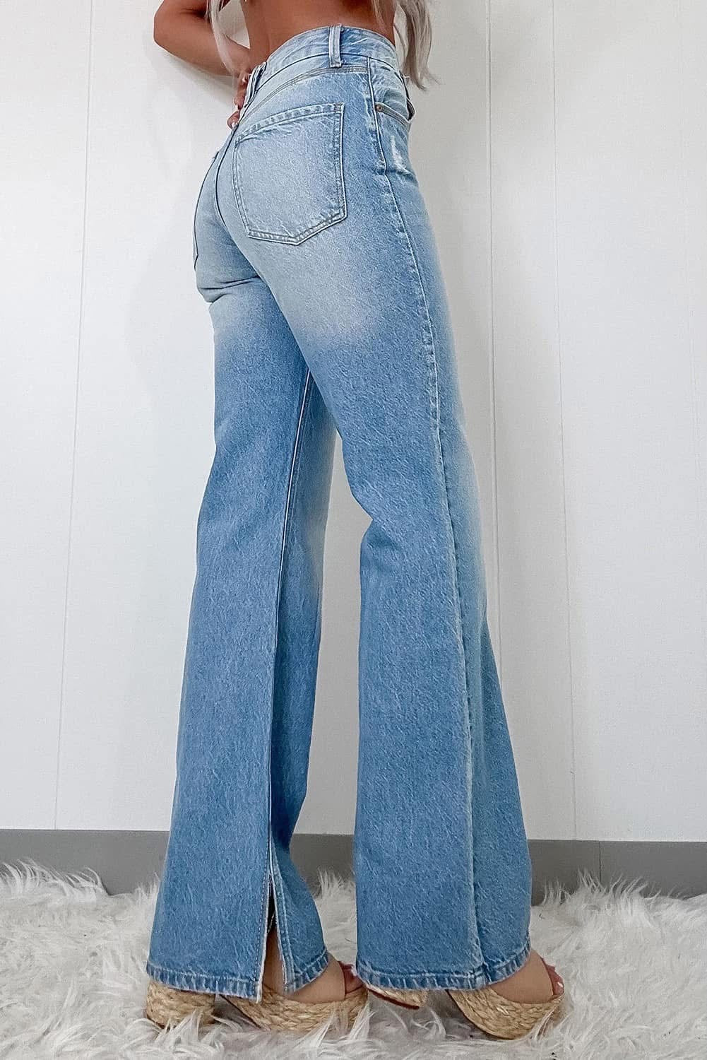 PRE-ORDER Slit Leg Jeans