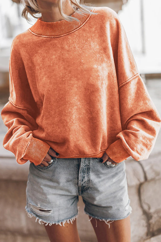 PRE-ORDER Orange Drop Shoulder Sweatshirt