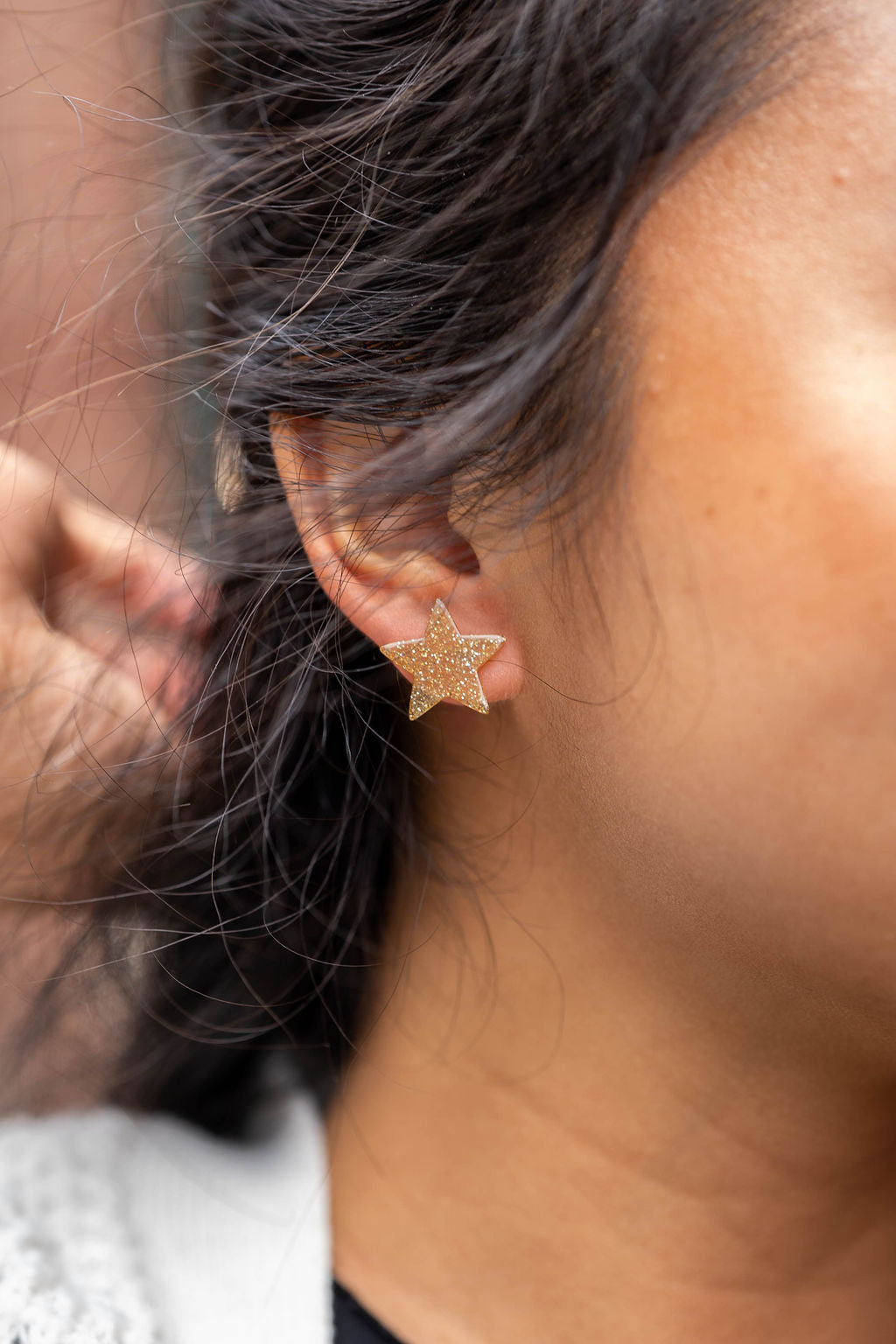 Sparkle Star Studs - Gold