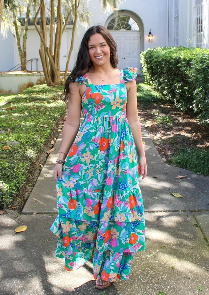 Floral Ruffle Dress