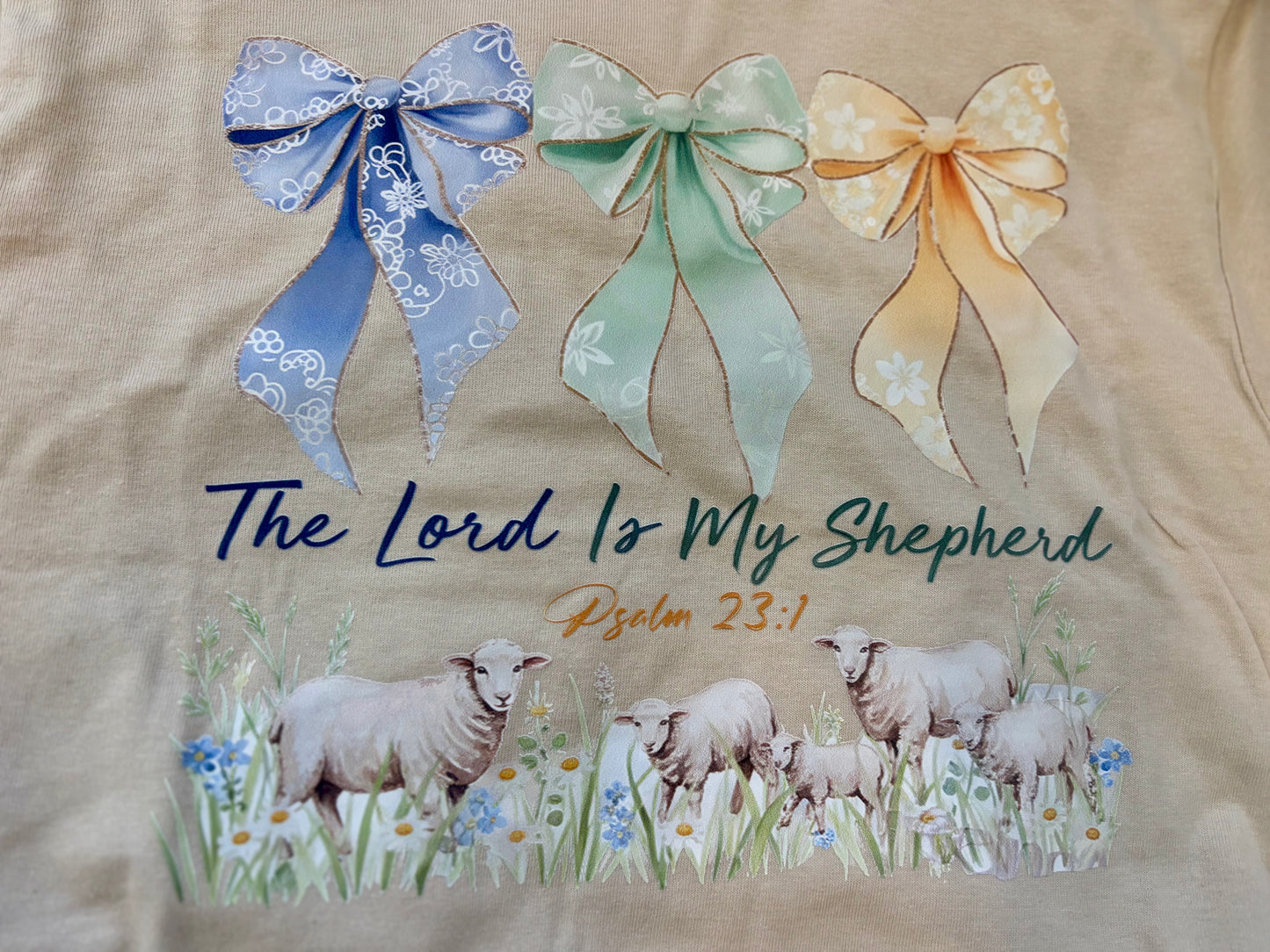 The Lord is My Shepherd Bows Tee