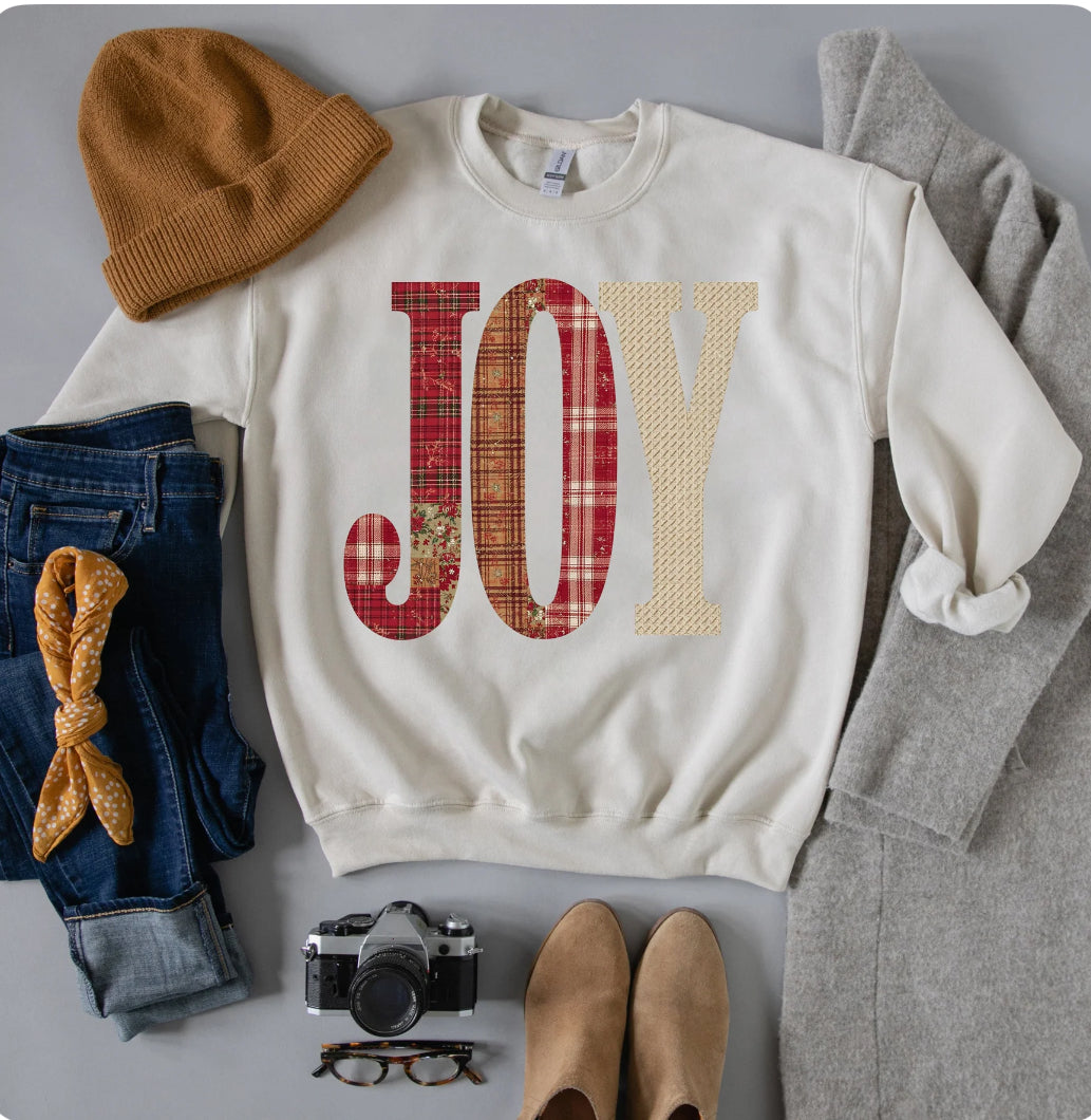 PRE-ORDER Joy Faux Christmas Patchwork