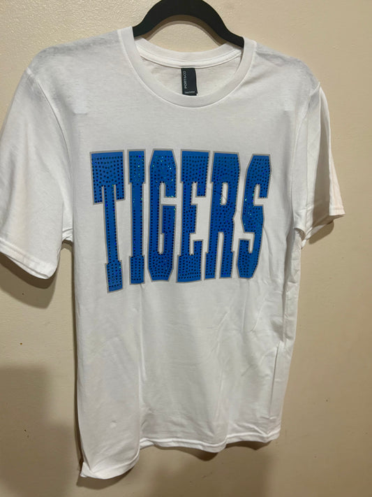 Tigers Spangle White Tee
