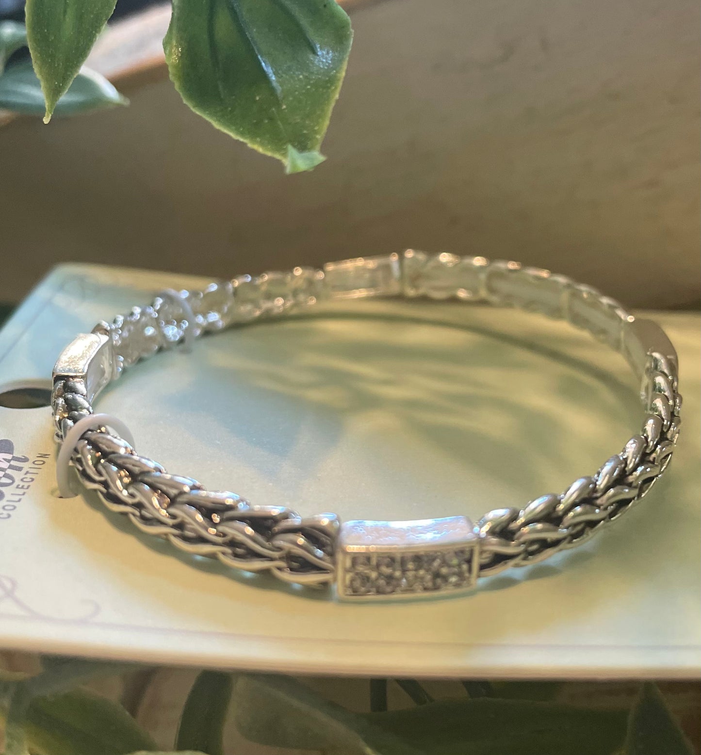 Silver Bangle Stretch Bracelet