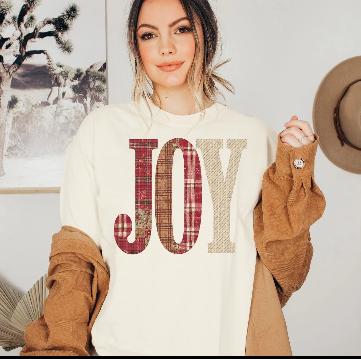 PRE-ORDER Joy Faux Christmas Patchwork