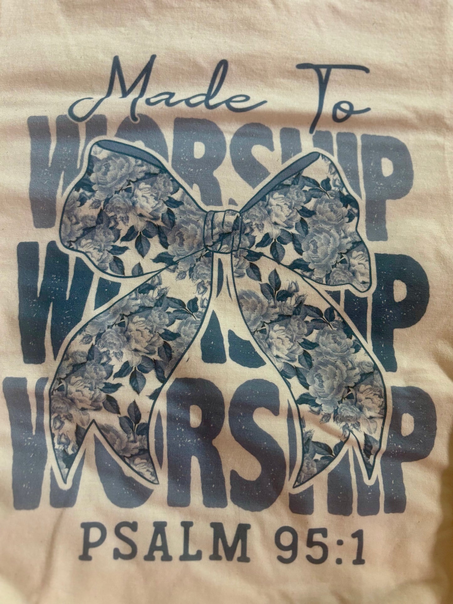 Made to Worship Bow Tee
