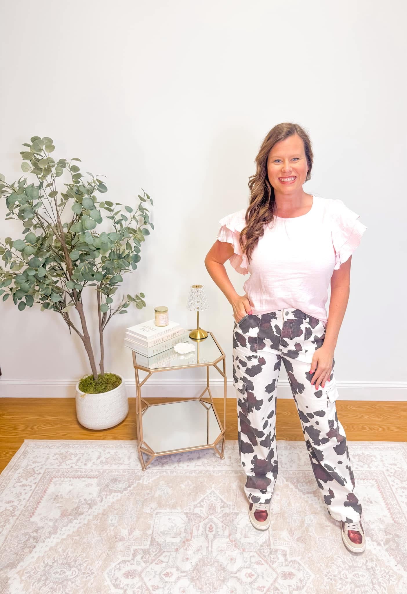Brown Cow Spots Jeans