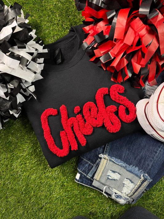 PRE-ORDER Chiefs Chunky Yarn Embroidered Crew