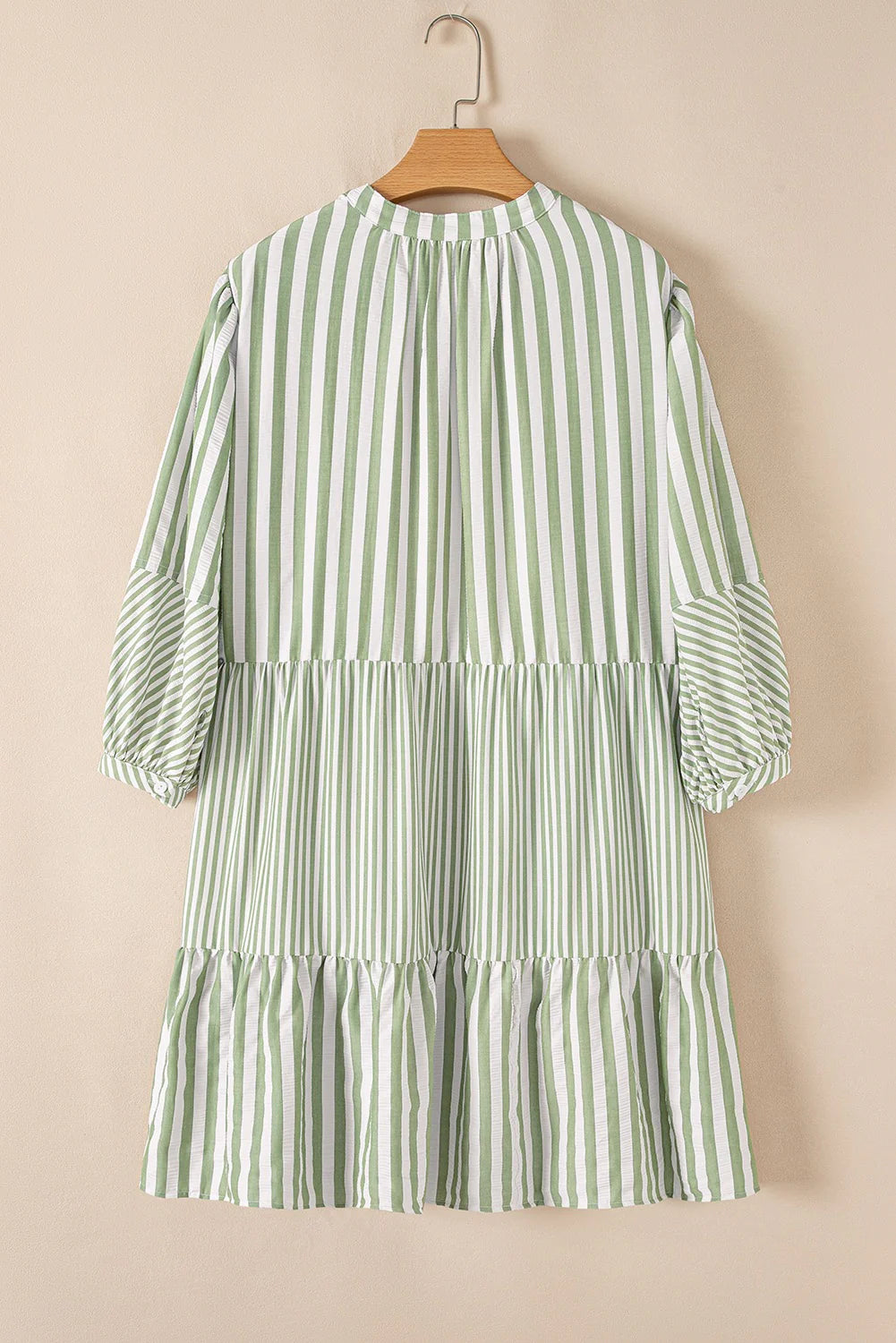 PRE-ORDER Green Striped Sized Dress