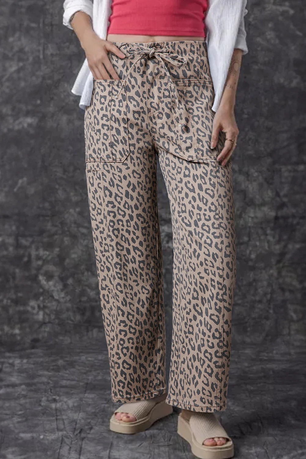 PRE-ORDER LEOPARD PRINT JEANS