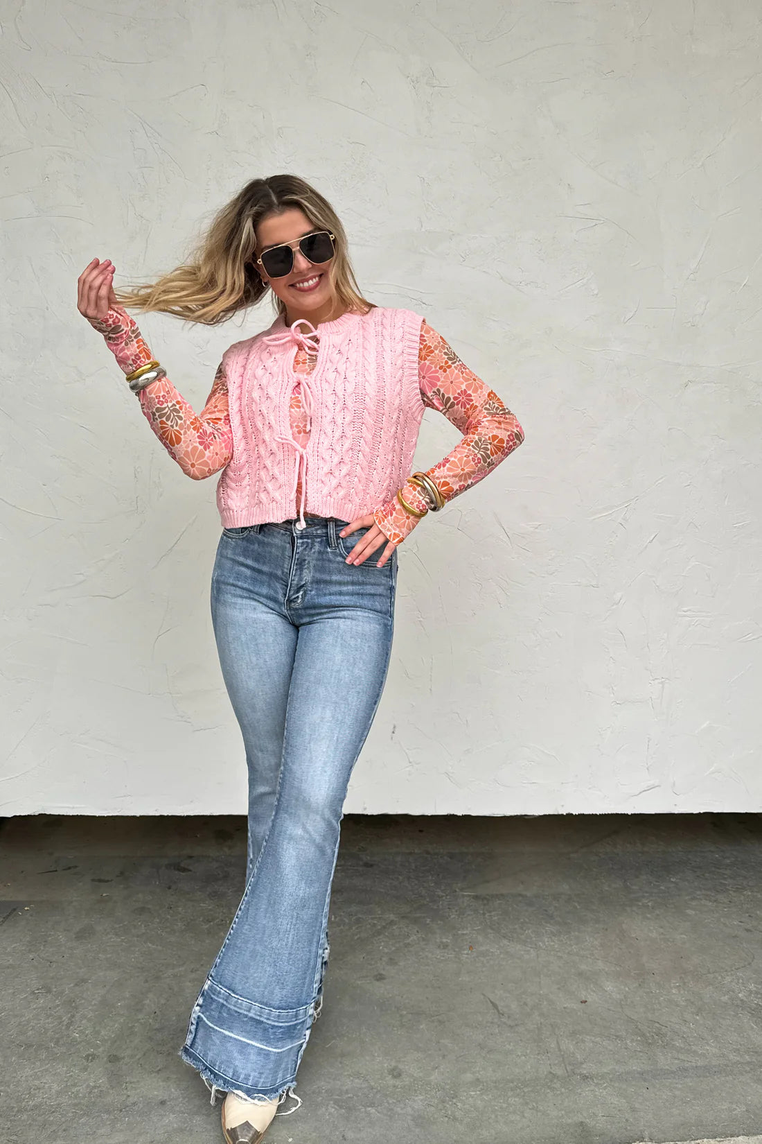 Vrouwen Tie Front Cherry Cardigan Trui Oversized Grof Gebreide Vrouwen Tie Front Cherry Cardigan Trui Oversized Grof Gebreide