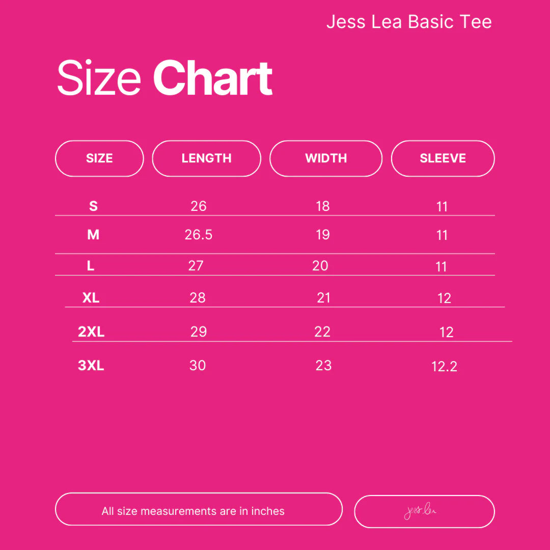 PREORDER-Jess Lea Basic Tee- Lavendar