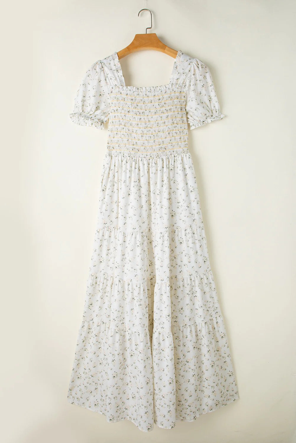 PRE-ORDER White Floral Maxi Dress