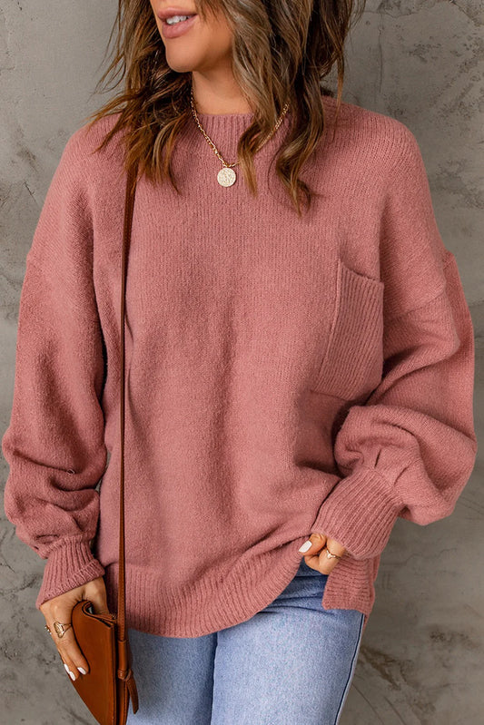 PRE-ORDER Pink Pocket Sweater