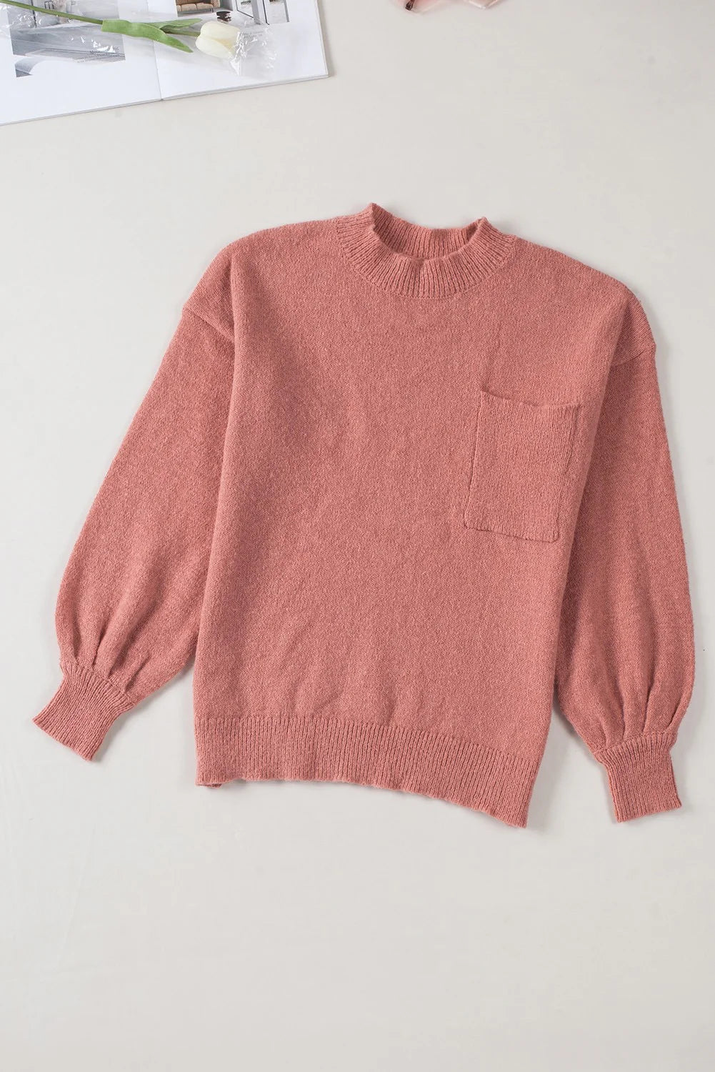 PRE-ORDER Pink Pocket Sweater