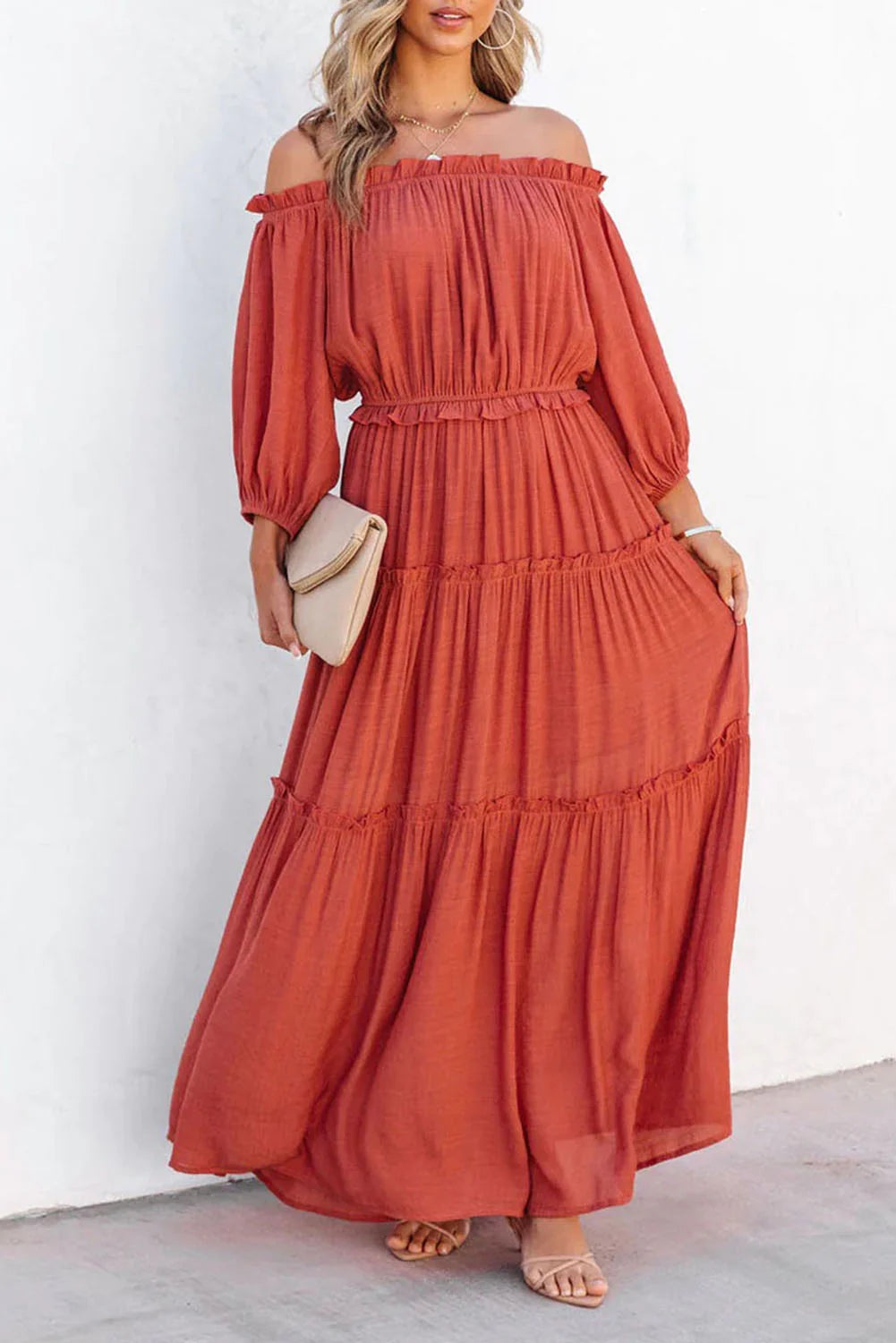 PRE-ORDER Orange Maxi Dress