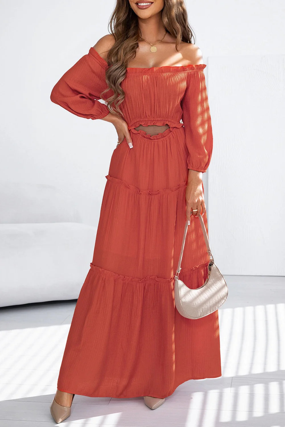 PRE-ORDER Orange Maxi Dress