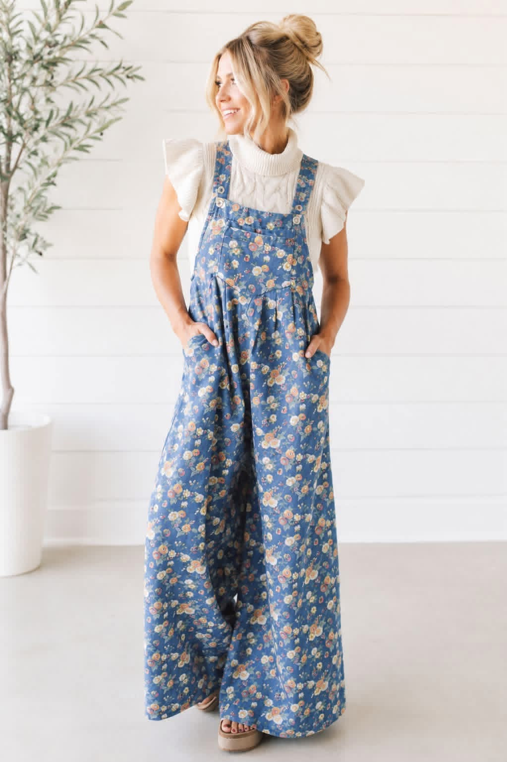 PRE-ORDER Blue Vintage Overall Jumpsuit
