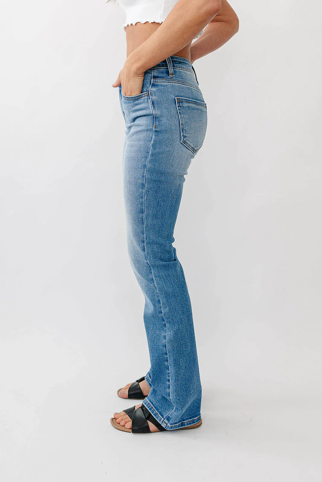 Rubies and Honey Mid-Rise Non-Distressed Bootcut Jeans
