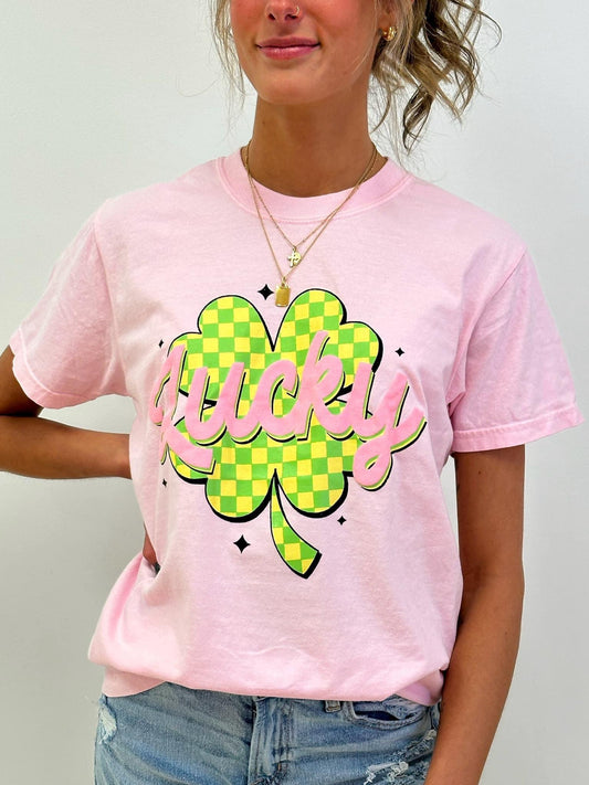 Lucky Shamrock Puff Tee