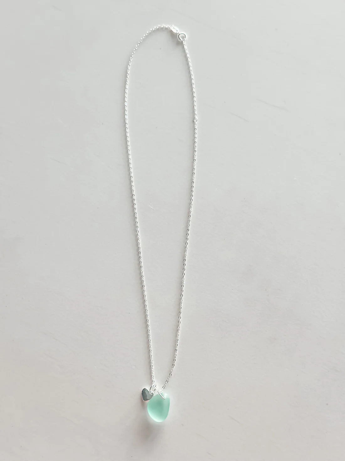 Shelly Sea glass Silver Necklace