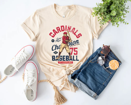 Cardinals Retro Natural Tee