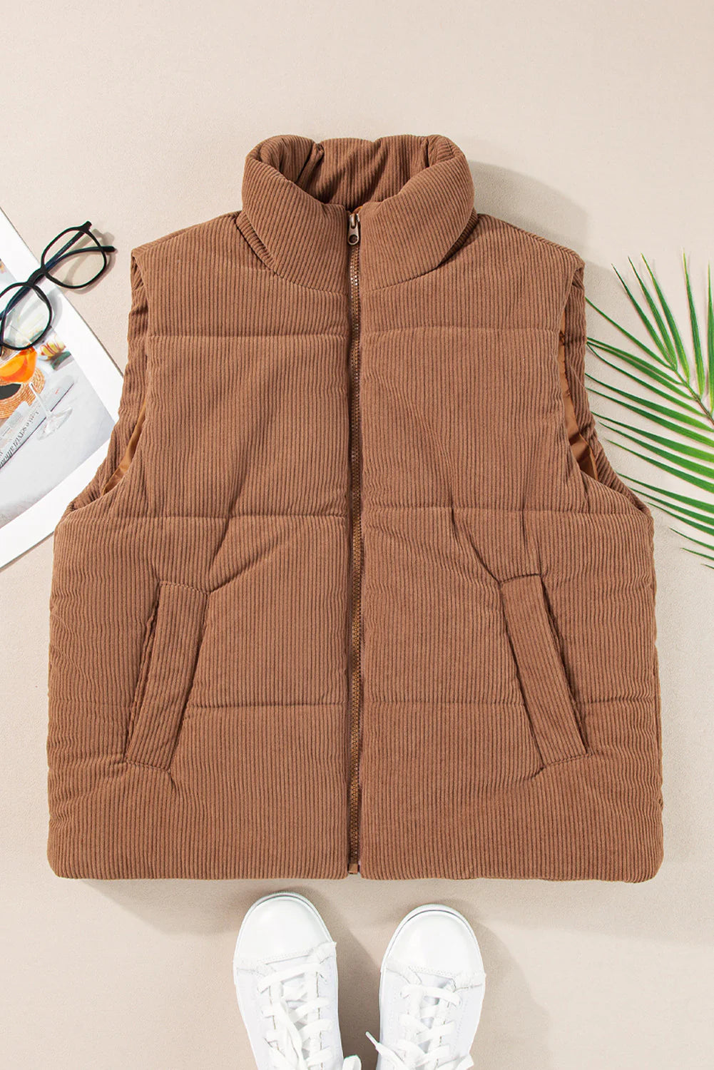 PRE-ORDER Corduroy Puffer Vest