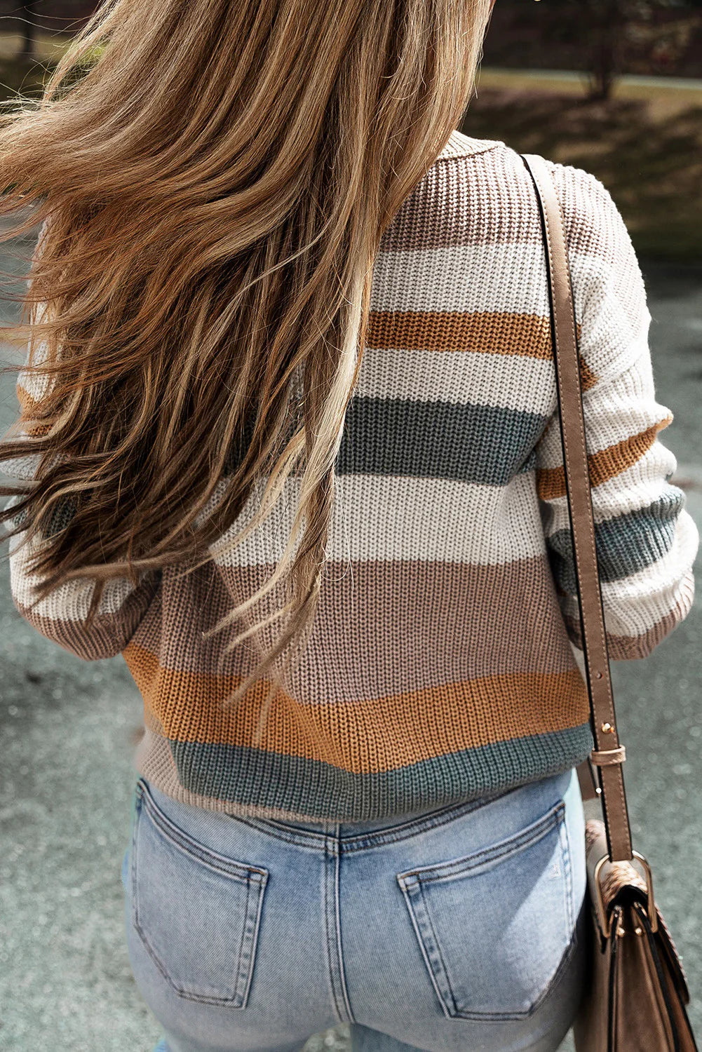 PRE-ORDER Colorblock Knit Sweater